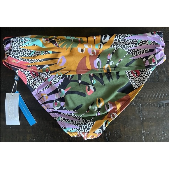 NWT,Bleu by Rod Beattie,Tropical Print Suit Bottom,Mid-Rise,Cross Pleat,Size 10 - Picture 9 of 9